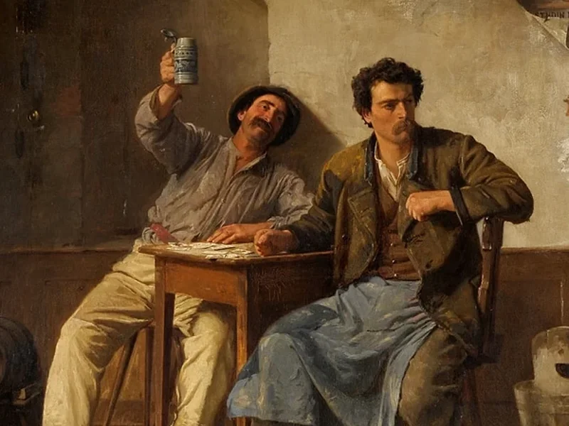 1836-Eduard Pfyffer - Un brindisi al 1885